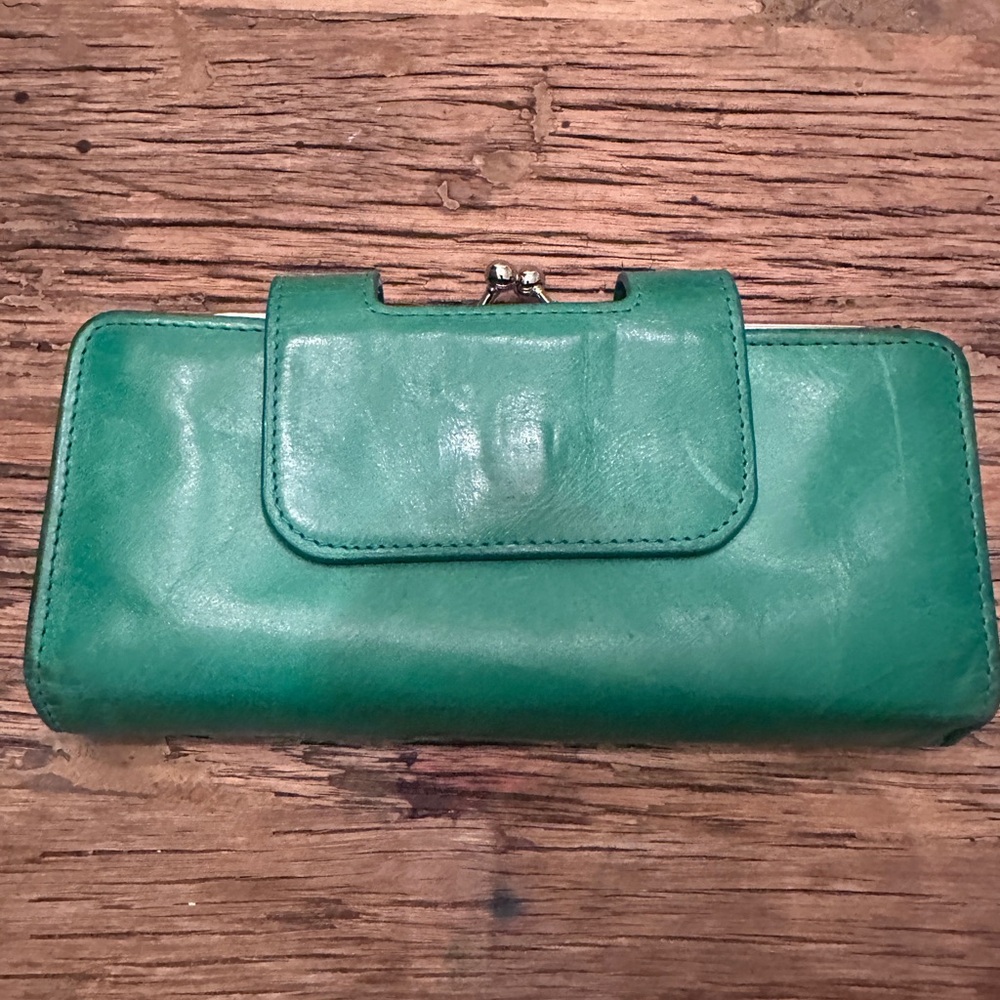 Green Leather Women's Wallet